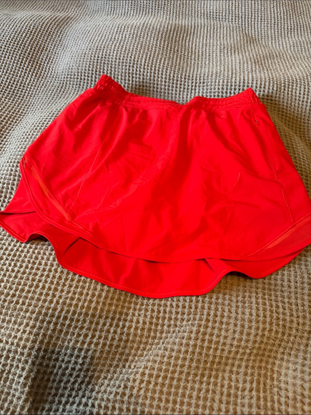 lululemon athletica Bright Red High-Low Active Skort